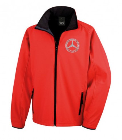 Mercedes-Benz Club Mens Softshell Golf Jacket Red